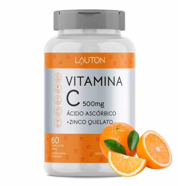 Vitamina C + Zinco 500mg - 60 Cápsulas